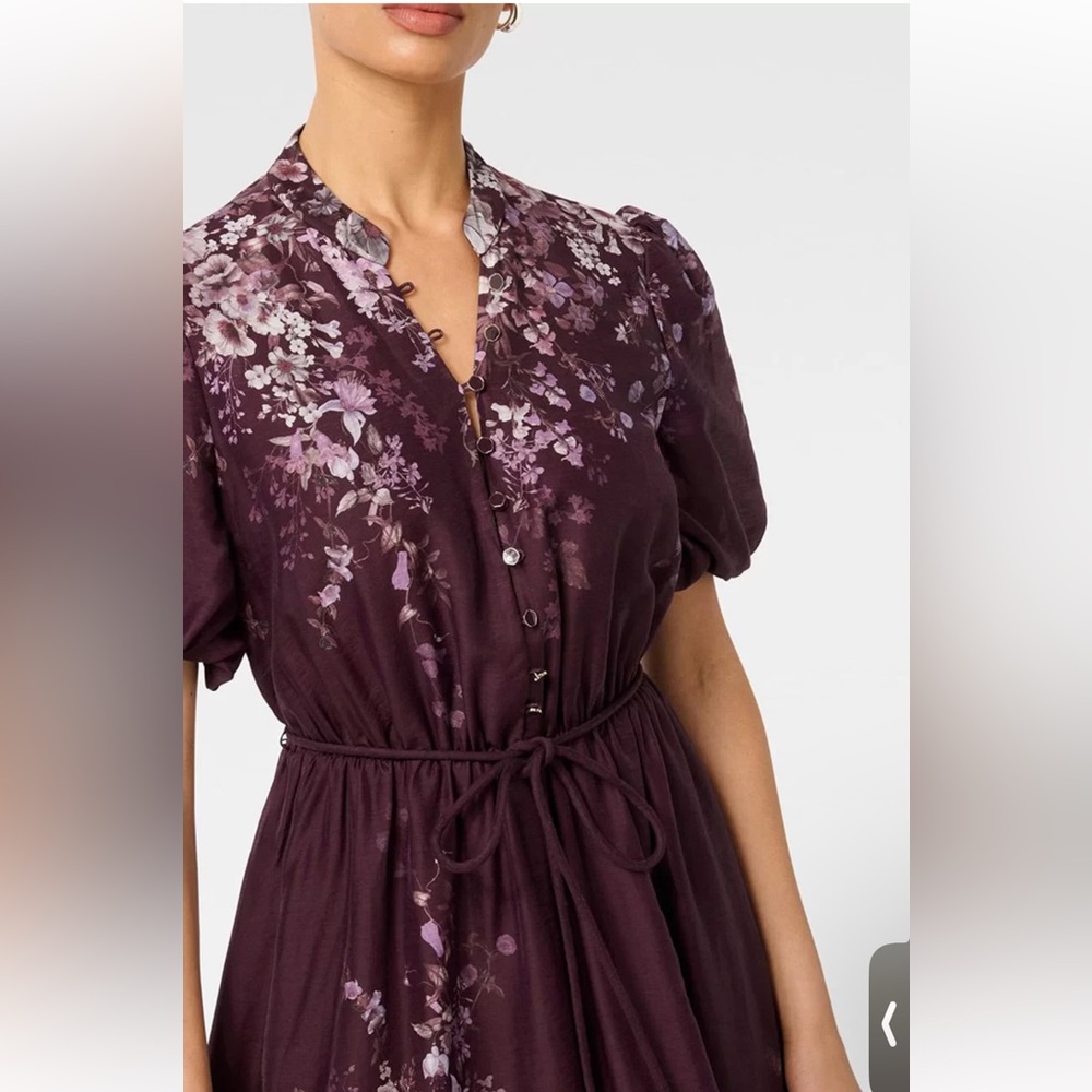 Forever New Plum Floral Maxi Dress - Picture 3 of 12